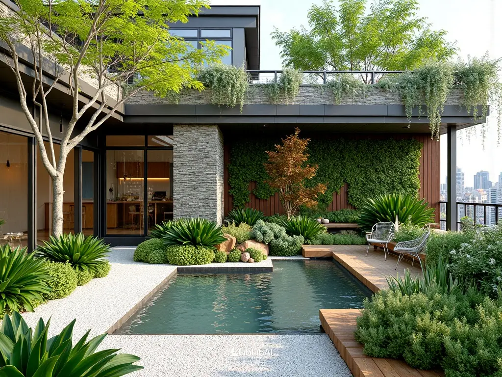 Modern villa Landscape