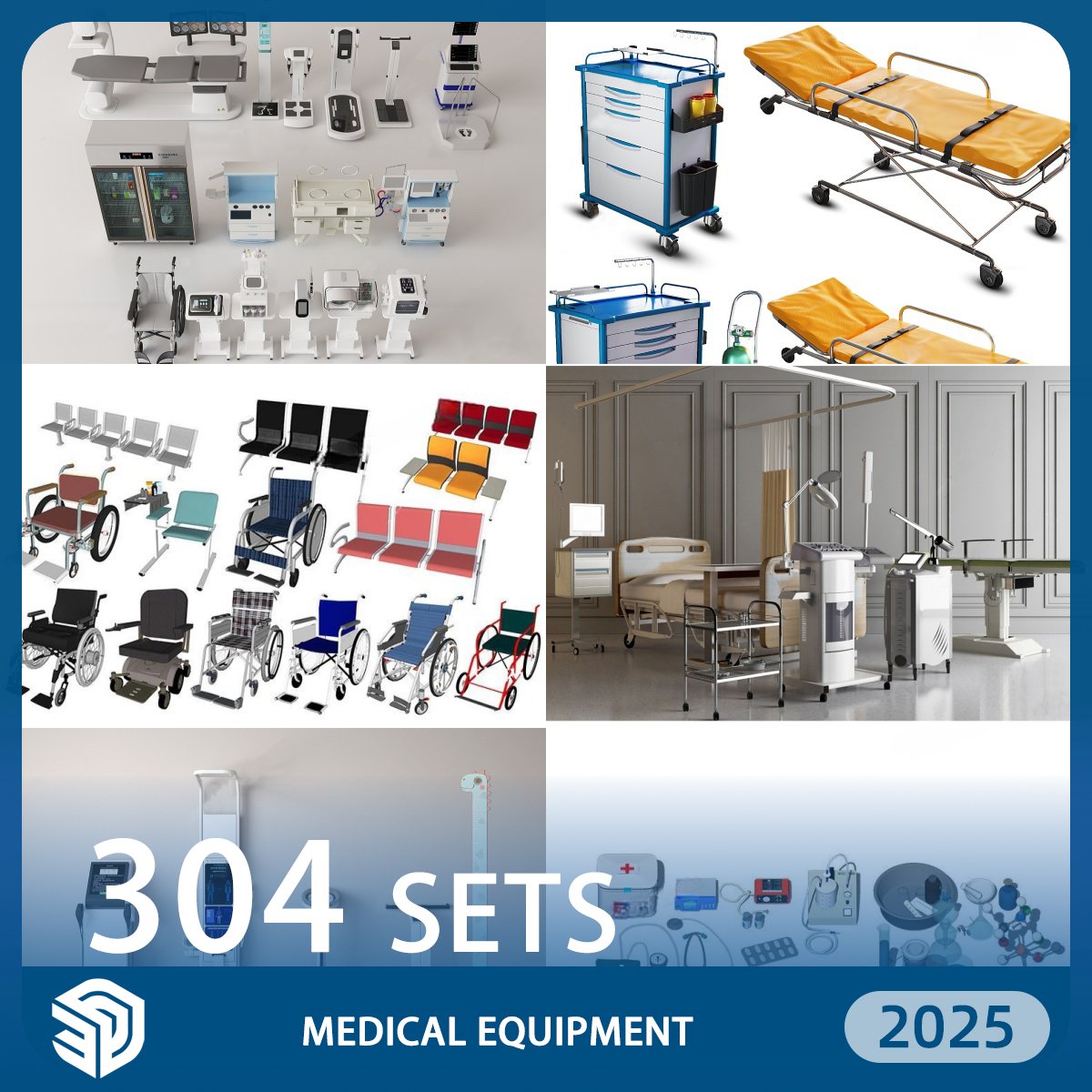 Medical Equipment skp SketchUp Models Download- 304 Sets| IDS978